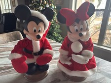 Vtg 1996 Disney Unlimited Santa Best Christmas Animated Mickey  Minnie- Works 