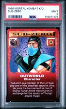 PSA 9 1996 Mortal Kombat Kard Game Sub-Zero Outworld Character Card