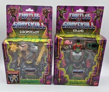 Turtles of Grayskull MOTU Krang & 2-Bopsteady figures Mint in Packages Mattel