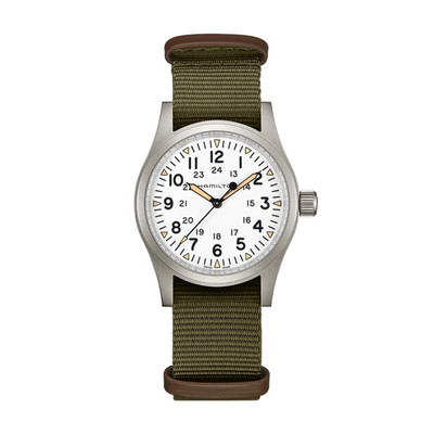 Khaki Field White / Fabric | White Dial Wristwatch H69439411