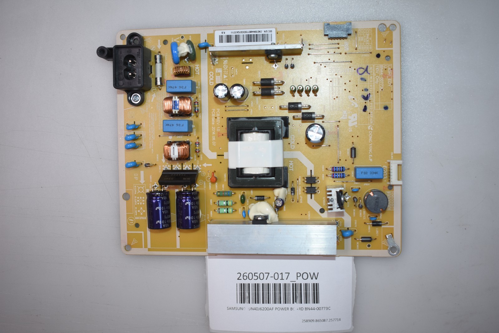 Samsung  Un40J6200Af Power Board Bn44-00773C