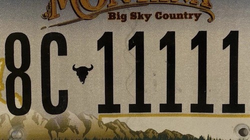 QUINTUPLE digit 1 11111 license plate repeating number Quintuple 1 8C 11111 MT - Picture 3 of 7