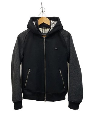 BURBERRY BLACK LABEL Varsity Jacket M Wool Black BMP74 126 09