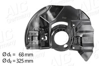 AIC Spritzblech Bremsscheibe 56408 Aluminium FüR BMW 3Er E46 Touring Compact Z4