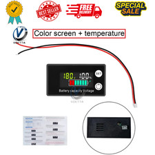 Battery Monitor Meter With LCD Display 12V 24V 36V 48V 60V 72V Marine Boat ,car
