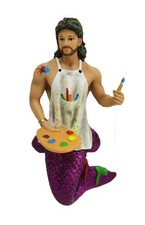 December Diamonds 55-55143 Merman Ornament Splattered