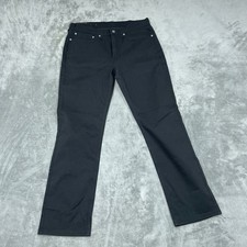 Levis 514 Slim Straight Jeans W34 L32 Black Denim Cotton Blend a0670