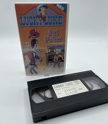 VHS Film - Lucky Luke - Pat Poker - Zeichentrick 1993 90s 90er Videokassette