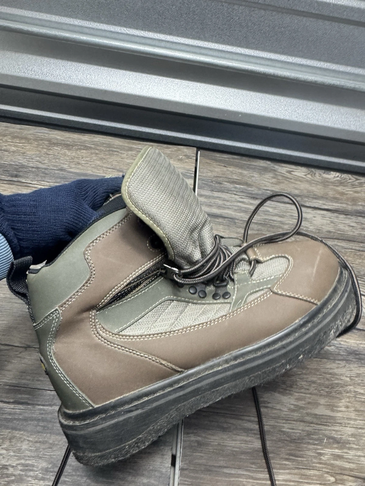 Allen Company Granite River Wading Boot, Felt Sole, Gray Mens Size 9