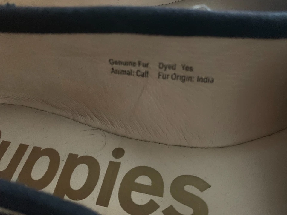 Mocasines Hush Puppies para mujer talla 10 estampado de leopardo pelo de becerro borla punta Foto 4 de 4