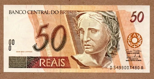 BRAZIL - 50 REAIS - ND1994(2007) - MANTEGA/MEIRELLES - P246n - UNCIRCULATED