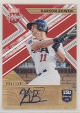 2019 Elite Extra Edition 15U National Team Signatures Red Karson Bowen Auto 4z8