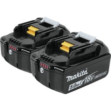 Makita BL1850B-2 (2) 18V LXT 5 Ah Lithium‑Ion Batteries New