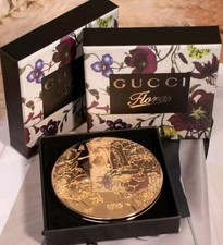 Gucci New Cosmetic Beauty Makeup Compact Mirror in Gold with Box