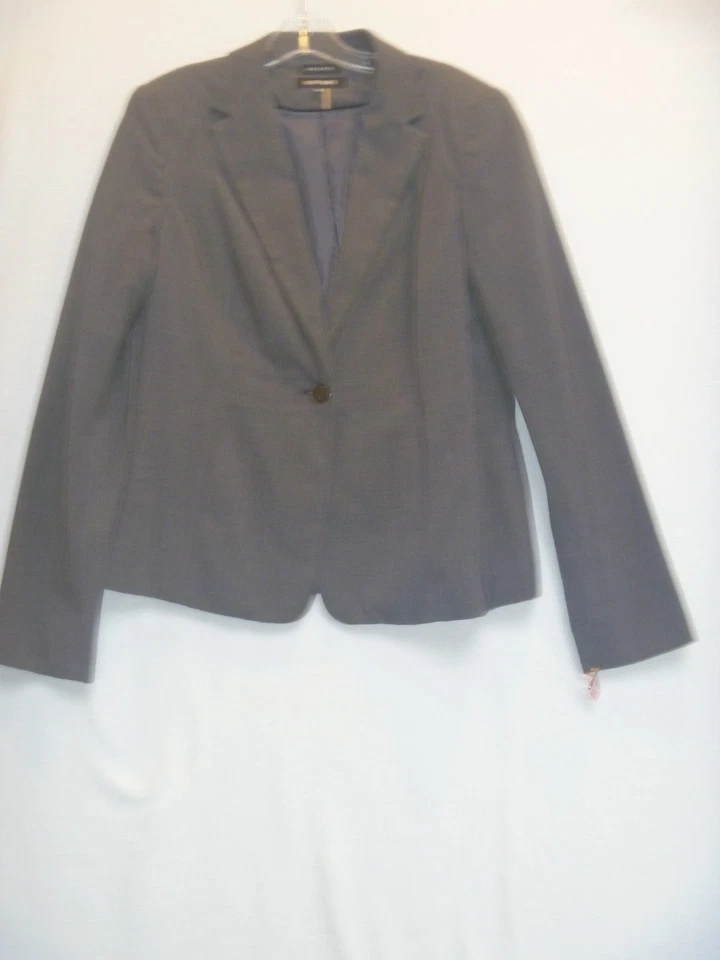 Traje Pantalón Ellen Tracy Mujer Talla 10/8 Gris 2 Piezas Clásico Carrera Foto 3 de 4