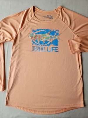 Reel Life Sun Ray Defender Series UPF50+ Sun Protection Lightweight UV Shirt XL 