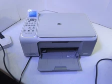 HP Photosmart C4180 All-In-One Inkjet Printer Kinda Works... READ