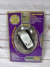 WHISTLER LASER-RADAR DETECTOR WHISTLER MODEL 1743 REAL VOICE ALERTS - NEW 