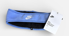 Nike Headband Womens Club Fleece Blue White Running Outdoor Cold Weather - NEW