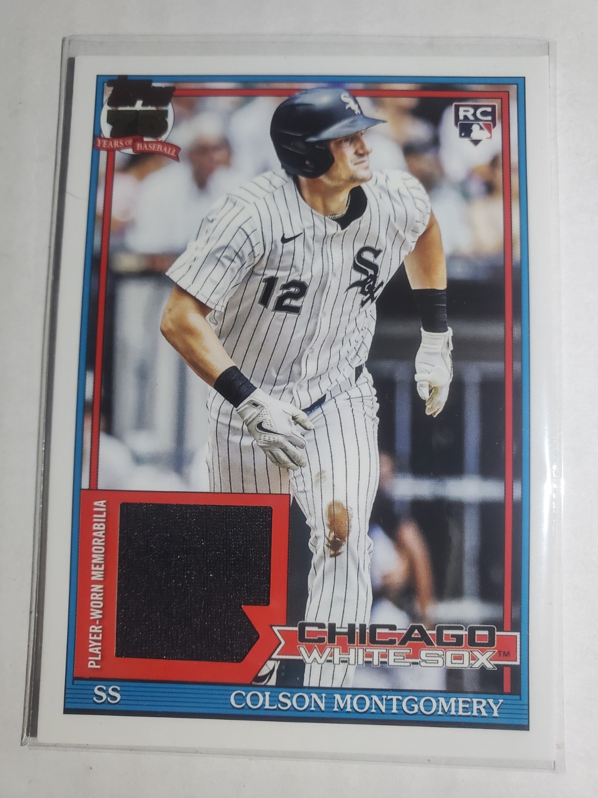 2026 Topps Colson Montgomery Relic 1991 Anniversary RC White Sox