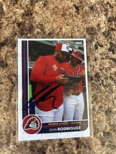 Elvis Rodriguez Signed 2025 Peoria Chiefs Cardinals Team Set Auto St. Louis # 35