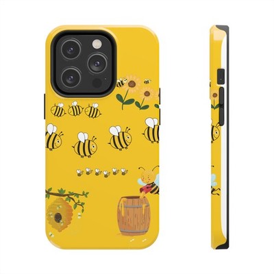 Bee Themed Tough Phone Cases, Cute Bee Design, Honey Bee Gifts, Phone Protector,