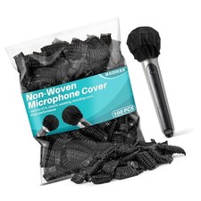 100PCS MAQIHAN Microphone Cover - Mic Covers Disposable Odorless Non-Woven Mi...
