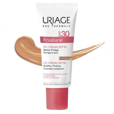 Uriage Roseliane CC Creme Gegen Rötungen LSF30 mit 40 ml (1er Pack), bunt 