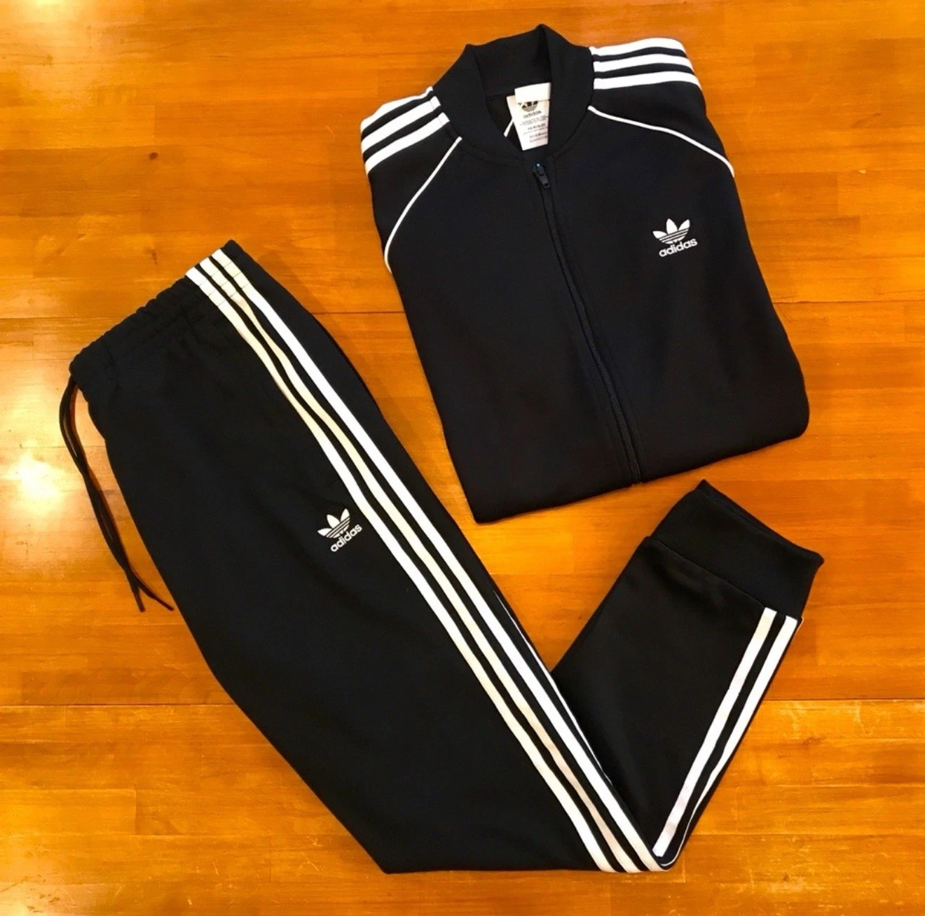 adidas Originals SST Superstar Tracksuit Mens Black Set Authentic New All Sizes