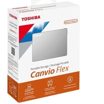 Toshiba Canvio Flex 4TB, 2.5 inch Portable External HDD - HDTX140XSCCA