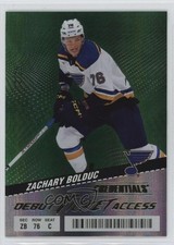 2024 Upper Deck Credentials Debut Ticket Access Green 12/25 Zachary Bolduc 9be