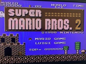 Super Mario Bros 2 + Pro Wrestling Nintendo Famicom Disk FCD Japan import