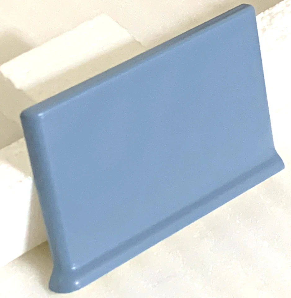 New Florida Vermont Blue#566 Potters Touch Left Finish Cove Base  4 " x  6 " - Image 3 of 4
