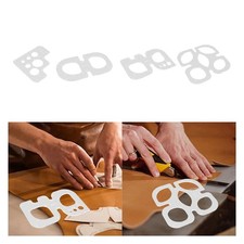 Round Corner Stitching Ruler Stitching Corner Template Leather Positioning Tool