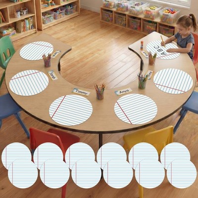 12 Pcs 13 '' Dry Erase Dots for Classroom Table Classroom Decor Boho Colorful...