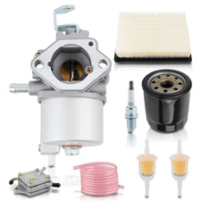 Club Car DS Gas Golf Cart Tune-Up Kit 1992 & Up Carburetor Air Oil Inline Filter