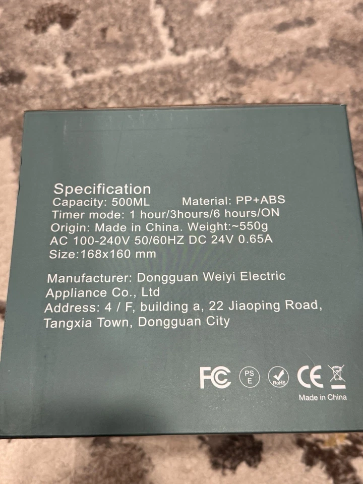 500ml Aroma Diffuser for Essential Oils Humidifier For Room 7 Color-Changing LED - Image 2 of 4