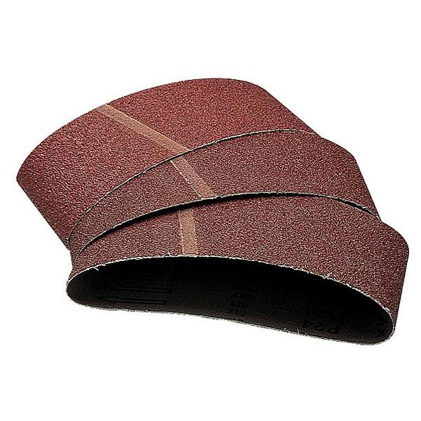 Wolfcraft Sanding Belts 80 Grit 533 x 75mm 6pk