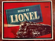Gebaut von Lionel Trains Blechschild Vintage Repro von 1939 Katalog 15x11,75"