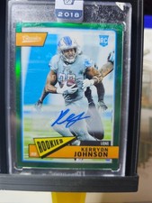 Kerryon Johnson 2018 Panini Honors Green Classics Prizm Rc Auto (33/49)