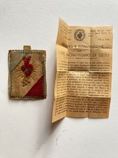 MC502 SCAPOLARE SACRO CUORE DI GESU' CON PREGHIERA XX SECOLO
