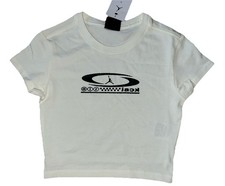 Travis Scott x Jordan Women's Crop T-Shirt Sail White FQ7805-133 Size XS NEW