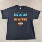 Vintage Hanes Beefy Tee Shirt Mens XL USA Made Harley Davidson Street Rod Biker