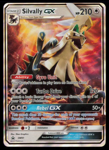 Silvally GX - SM91 Holo Promo Sun & Moon Promo Pokemon Near Mint