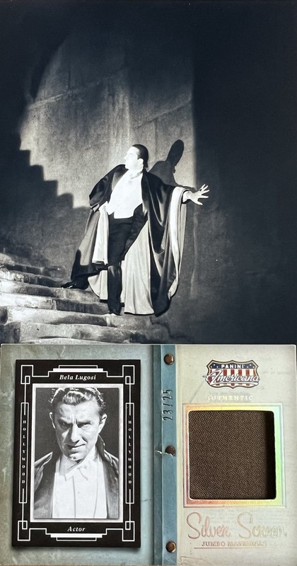 BELA LUGOSI DRACULA FRANKENSTEIN Panini Materials Worn Memorabilia Card 23/25