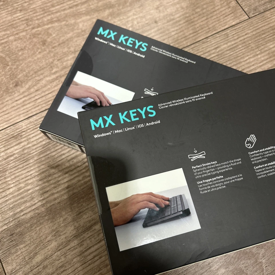 Logitech MX Keys Wireless Membrane Keyboard - New - Image 2 of 4