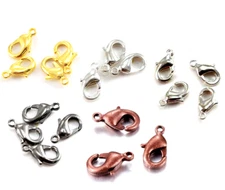 Bulk Lobster Clasp Claw Jewelry Finding Bracelet Necklace Gold/Copper/Silver