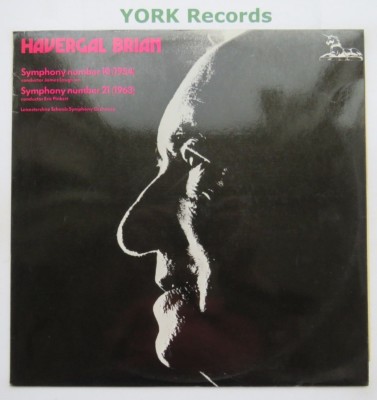RHS 313 - BRIAN - Symphony No 10 & No 21 LOUGHRAN / PINKETT - Ex Con LP Record