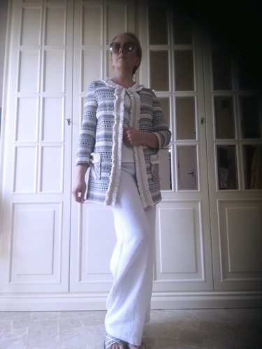 Giacca donna Blazer Imperial tg. S / 42 IT leggero aperto maniche a 3/4 cotone - Foto 3 di 21