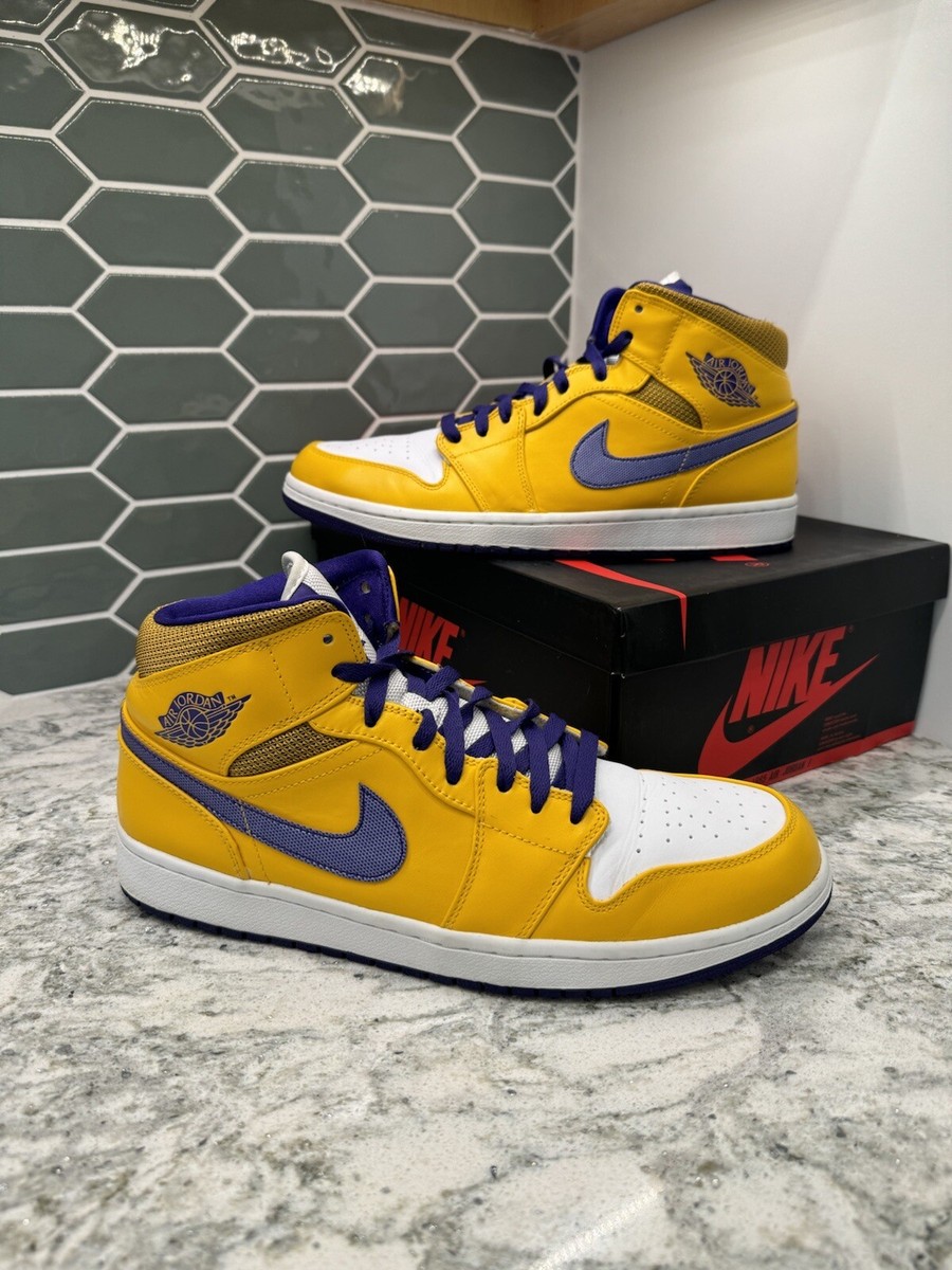 シューズ(男性用) Air jordan 1 mid Lakers Nike Air Jordan 1 Mid Lakers Men's UK 12 EUR 47.5 (DQ8426